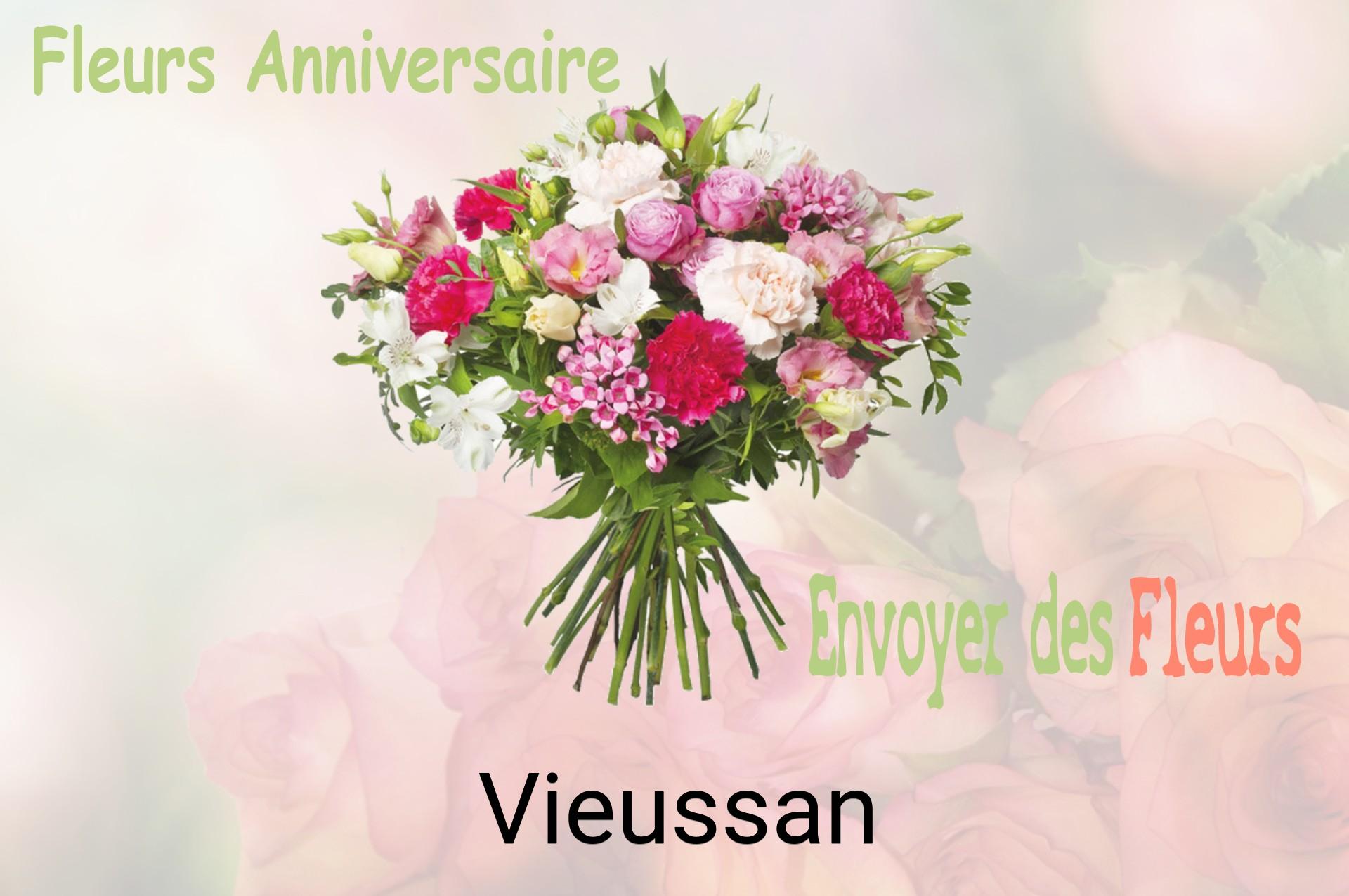 Bouquet de fleurs d’anniversaire livré à Vieussan